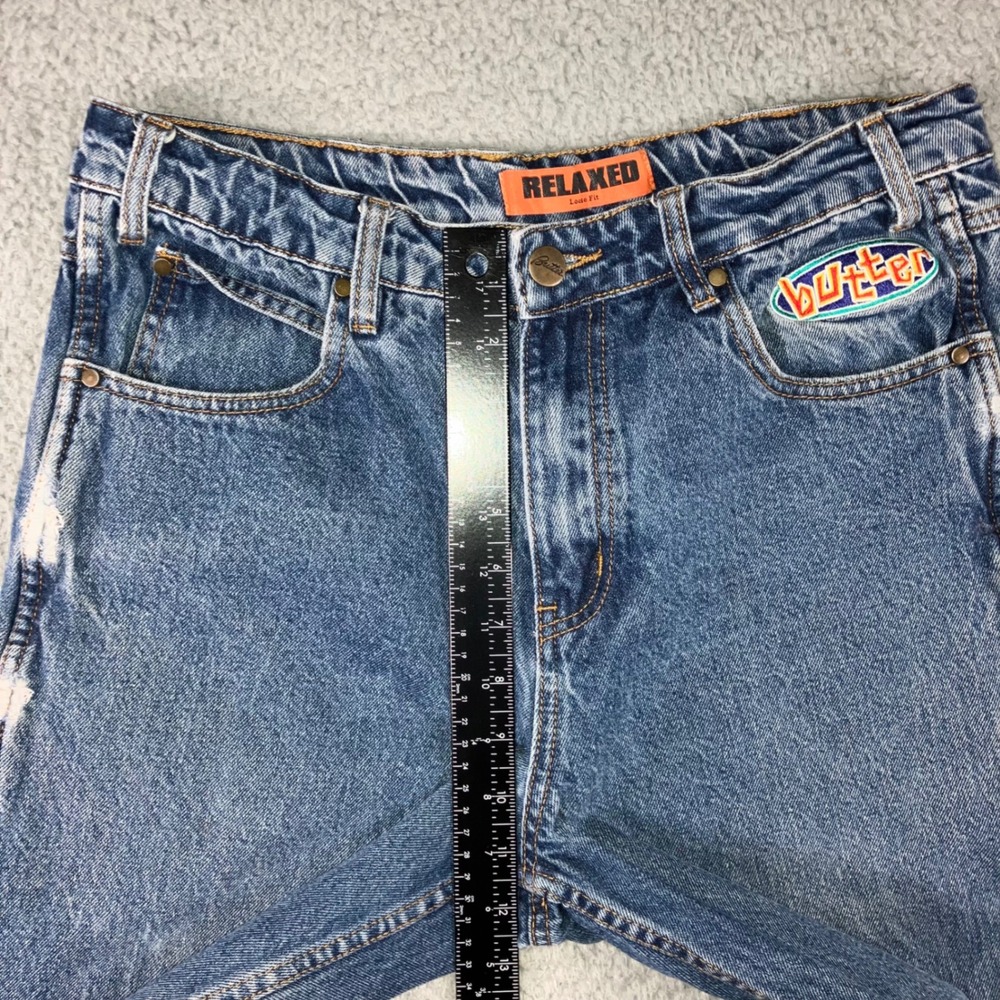 Butter Goods Relaxed Fit Denim Jeans Men 30 Blue Straight Leg Skateboarding - Picture 5 of 14